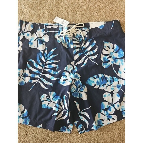 American Eagle Men's AE 9" Board Shorts Swim XL Tidal Blue - Picture 2 of 4